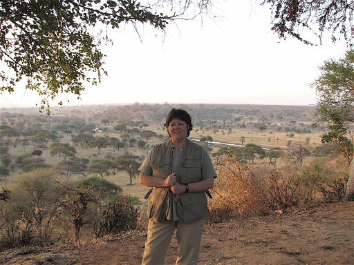 Me just outside our tent in Tarangire.  It was on this site that we were charged by a warthog the day before.  Killed by a warthog...  I'd never live that one down...