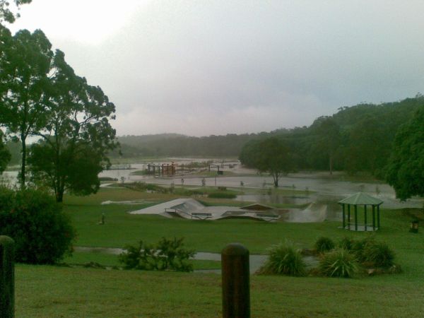 Our local park in recent rain April 09