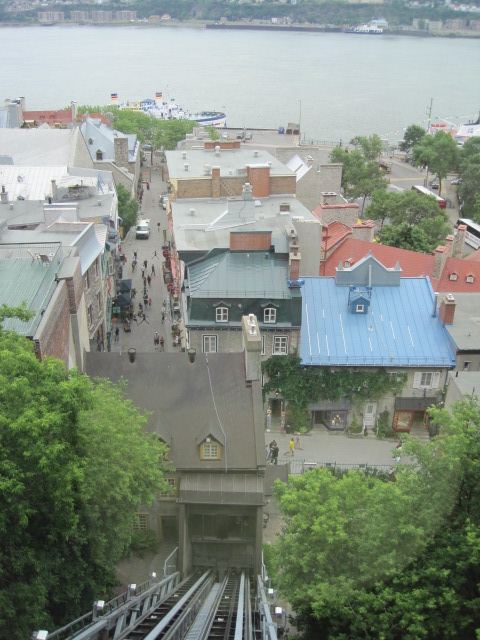 Taken from inside the Funicular.