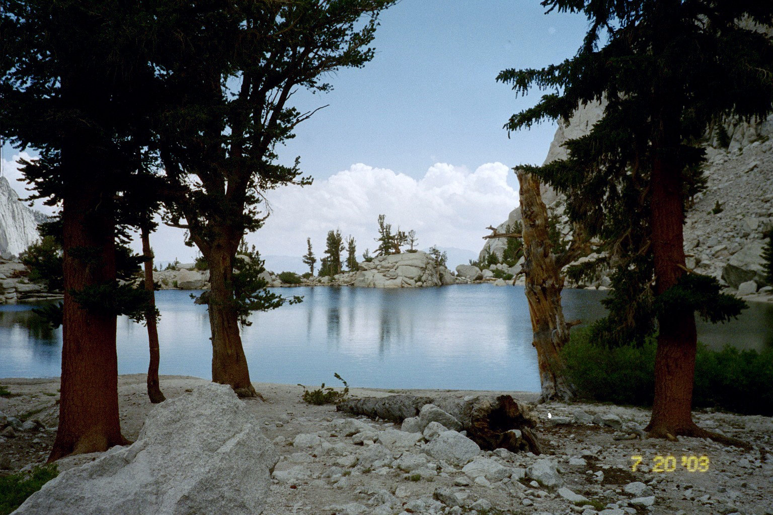 The last lake berfore entering the back country.