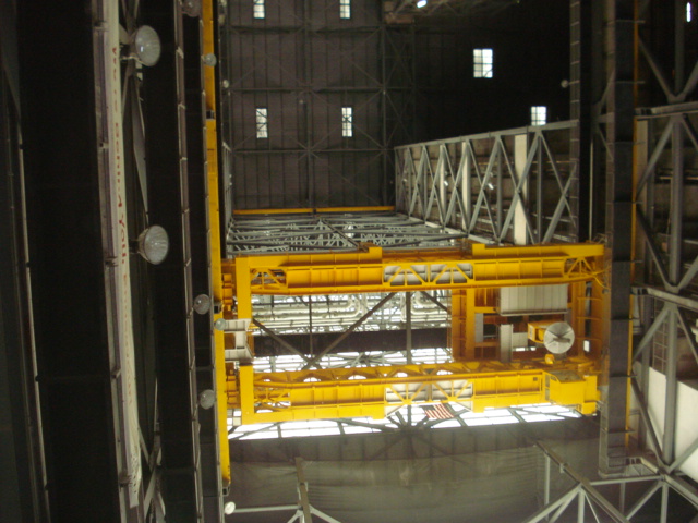 This is inside looking up in that huge hanger building.