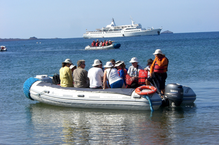 This was our transport from the ship to the islands.