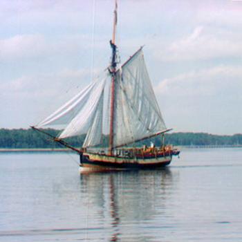 <b>Tall ship on the Cape Fear River near Wilmington, NC / kr NC</b>