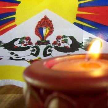 <b>Tibetan flag and candle: dino/Sth Gippsland</b>