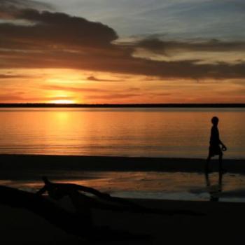 <b>Tiwi fishing at sunset</b>