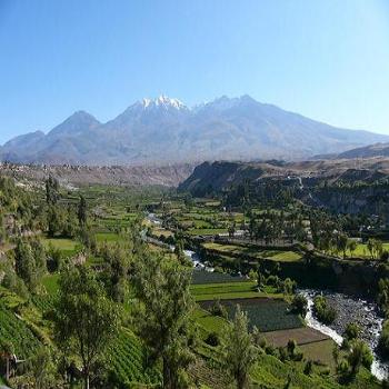<b>Fertile Valley of White City of Arequipa in Peru</b>