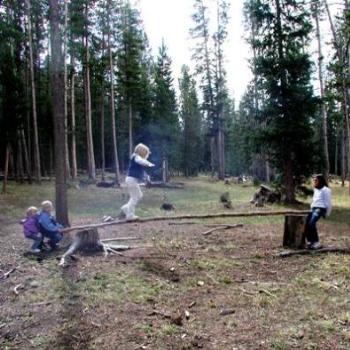 <b>Creating own entertainment in high Uintah mountains, Utah</b>