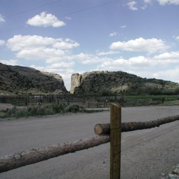 <b>Devil's Gate, a landmark in Wyoming for pioneers</b>
