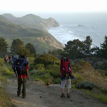 <b>Continuing to backpack at age 15, Pt. Reyes National Seashore</b>