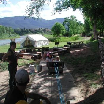 <b>Learning to make ropes at Jarvis Ranch, Browns Park, Utah</b>