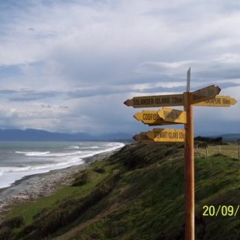 <b>Lands End The Bluff - most southern point of mainland NZ</b>