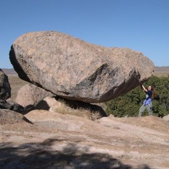 <b>This really isn't as hard as it looks. City of Rocks SP, NM</b>