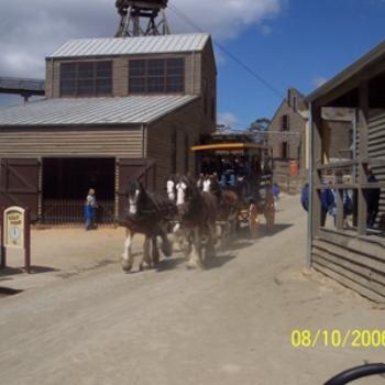<b>Coach ride, Sovereign Hill, Ballarat, Victoria</b>