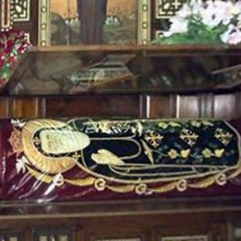 <b>Saint Bishoy Coffin in his Monastry (60) Miles North Cairo City)</b>