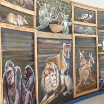 <b>Noah's Ark has been at found at Trinity Baptist Church, San Antonio Texas! Mural by Shawn Bridges: http://www.shawnbridges.com/ </b>