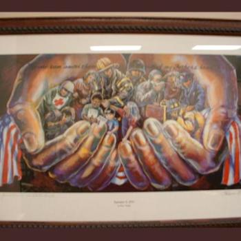 <b>9-11 painting by Shawn Bridges: original is in the Pentagon. http://www.shawnbridges.com/  </b>