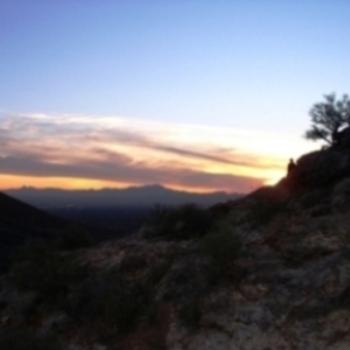 <b>Sunset over Old Tucson, Arizona</b>