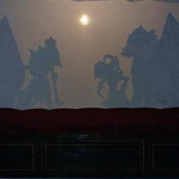 <b>Wayang Kulit, Yogyakarta, Indonesia (as watched, in shadow)</b>