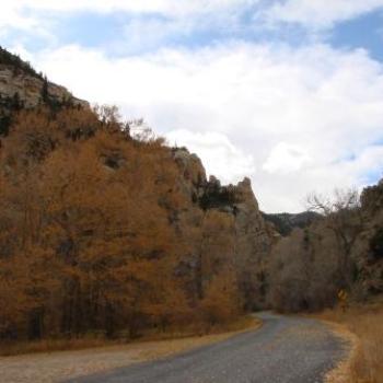 <b>Winding road through canyon in Sheep Creek Geological Area of Utah in Oct 2009 by Wilodene</b> <b>Winding road through canyon in Sheep Creek Geological Area of Utah in Oct 2009 by Wilodene</b>