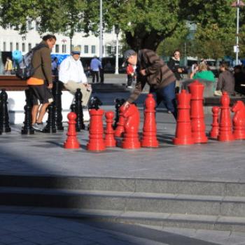 <b>3645 anyone for chess, Cathedral Square, Christchurch, South Island, NZ Holiday, March'10, Kate/Sydney</b>