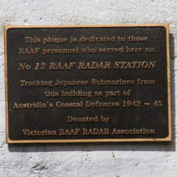 <b>6575 Radar Station plaque, Cape Ottway, GORd, Vic, 27th Oct'09, Kate/Sydney</b>