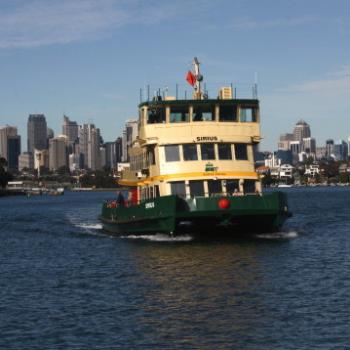 <b>4577 Ferry Sirius named after a First Fleet Flagship, from Valencia St Wharf, Woolwich, Sydney, 25th June'09 Kate/Sydney</b>