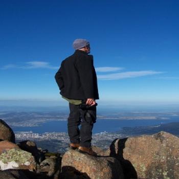 <b>High atop a mountain - Mt Wellington Hobart</b>