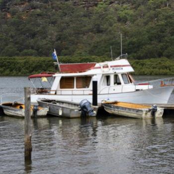 <b>1843 boats at the Mooney Mooney Workers Club jetty, Hawkesbury R, 24th Jan'10, Kate/Sydney</b>