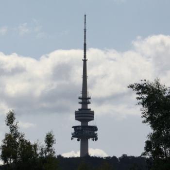 <b>2395 Black Mountain Tower from National Gallery, Canberra, 20th Feb'10 Kate/Sydney</b>