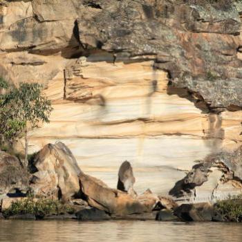 <b>6990 Hawkesbury River sandstone, Hawkesbury R, 1st Aug'09 Kate/Sydney</b>