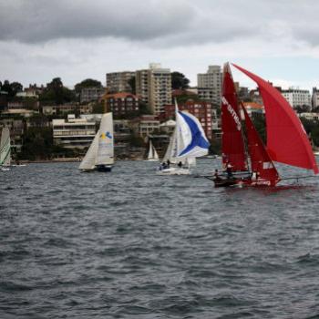 <b>183_2912 racing round Clarke Island, Island Hopping on Sydney Harbour, 11th Oct'09, Kate/Sydney</b>