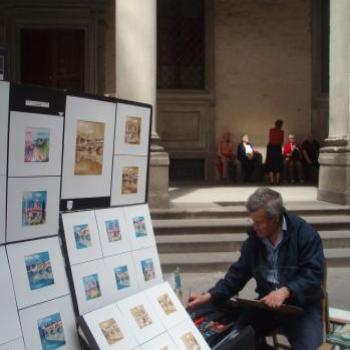 <b>Sreet side artist, Florence.</b>