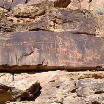 <b>Petroglyph Depicting a Date with Dots and Lines in Nine Mile Canyon, Utah, USA, Oct 2008, by Wilodene </b> <b>Petroglyph Depicting a Date with Dots and Lines in Nine Mile Canyon, Utah, USA, Oct 2008, by Wilodene </b>