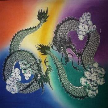 <b>Painting on silk, Batik factory, Malaysia</b>