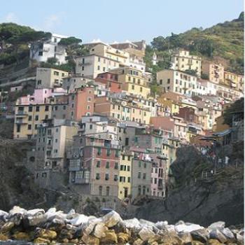 <b>Vernazza from the Ferry - Cinque Terre - Italy</b>