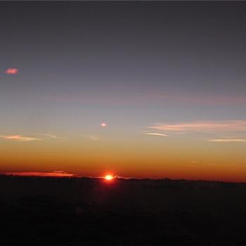 <b>Sunset above the clouds over the Pacific, July 2010 - Bev,AB</b>