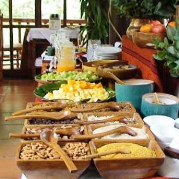 <b>Breakfast bar at Ecolodge, Machu Pichu, Peru (Robin/Kalgoorlie)</b> <b>Breakfast bar at Ecolodge, Machu Pichu, Peru (Robin/Kalgoorlie)</b>