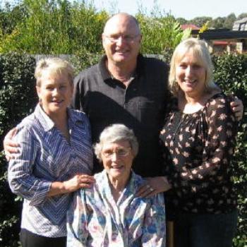 <b>Deb from Brisbane and her mum, brother and sister</b>