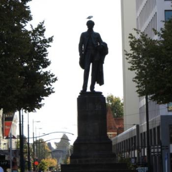 <b>3658 John Robert Godley statue 1867, Cathedral Square, Christchurch, South Island, NZ Holiday, March'10, Kate/Sydney</b> <b>3658 John Robert Godley statue 1867, Cathedral Square, Christchurch, South Island, NZ Holiday, March'10, Kate/Sydney</b>