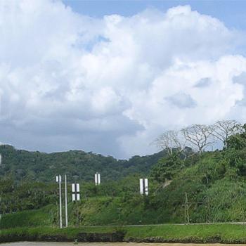 <b>Shore markers along the Panama Canal - Jan 2011 - Bev, AB</b>