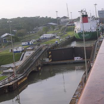 <b>Ambulance crossing the swing bridge at the Gatun Locks of the Panama, Canal. Jan. 2011 - Bev, AB</b> <b>Ambulance crossing the swing bridge at the Gatun Locks of the Panama, Canal. Jan. 2011 - Bev, AB</b>