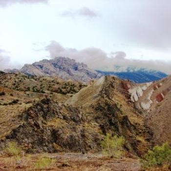 <b>Stormy Day over Split Mountain in Utah by Wilodene</b>