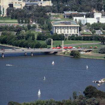 <b>2438 Canberra Library with National Gallery behind on left, Lake Burley Griffith, from Telstra Tower, Black Mountain, Canberra, 20th Feb'10 Kate/Sydney</b> <b>2438 Canberra Library with National Gallery behind on left, Lake Burley Griffith, from Telstra Tower, Black Mountain, Canberra, 20th Feb'10 Kate/Sydney</b>