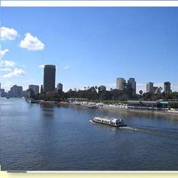 <b>Cairo Nile Bus on Nile River.Cairo Egypt</b>