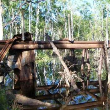 <b>Iron bridge in Arnhem land. </b>