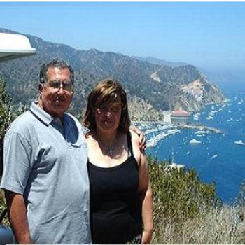 <b>On top of Catalina Beach.My wife and me (Wagdy)</b>