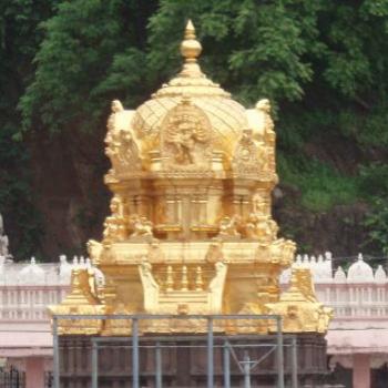 <b>Golden dome, Shrine Kanaka Durga, Andhra, India</b>