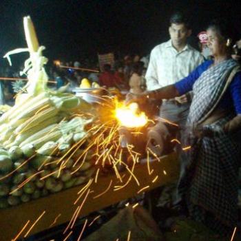 <b>The Corn lady at Marina Beach</b>