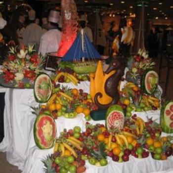 <b>Choclate Show and Buffet on Board of our Cruise.</b>