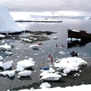 <b>Taken from the top of an ice cliff we climbed</b>